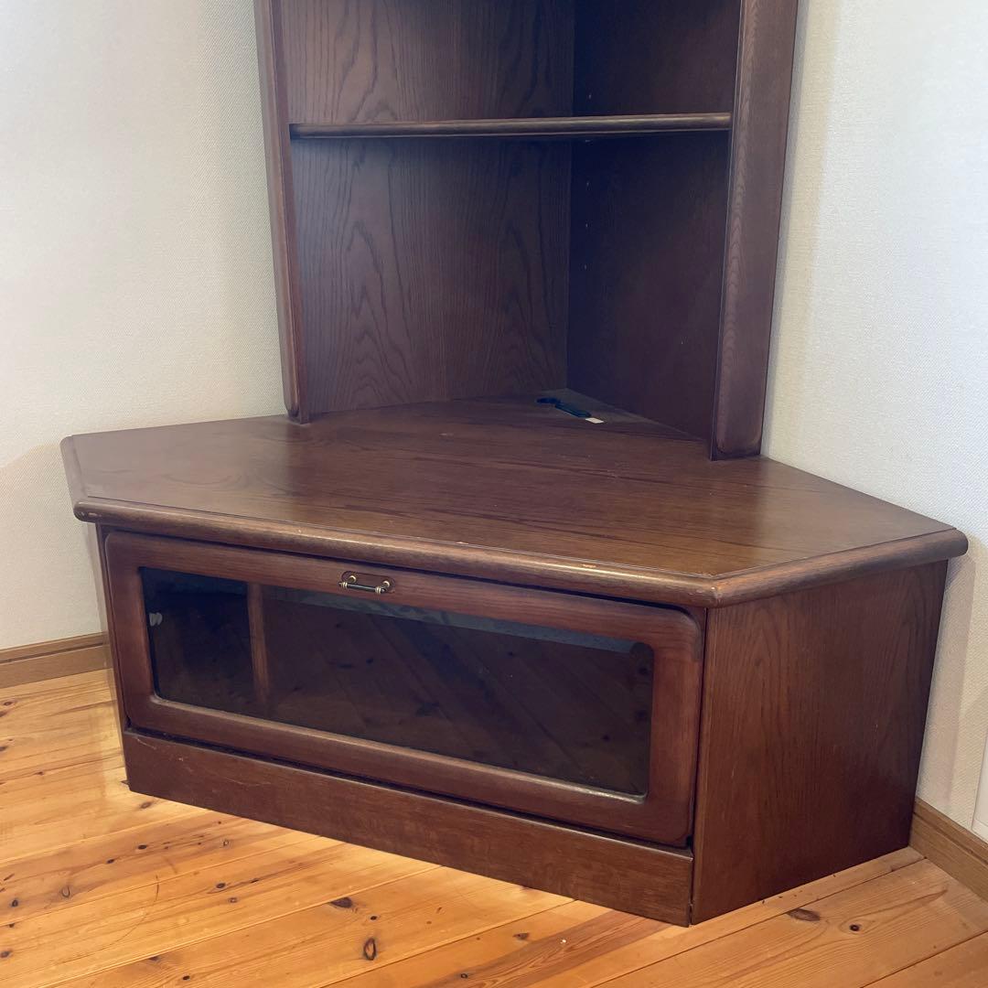 【カリモク KARIMOKU】コーナーキャビネット ガラスケース