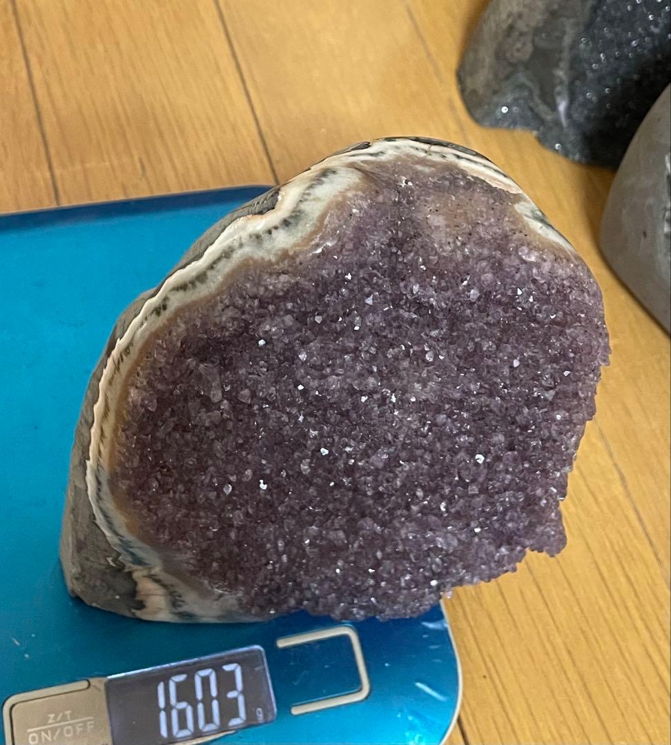 アメジスト クリスタルドーム 風水晶 パワーストーン 幸運 浄化 約1.6キロ