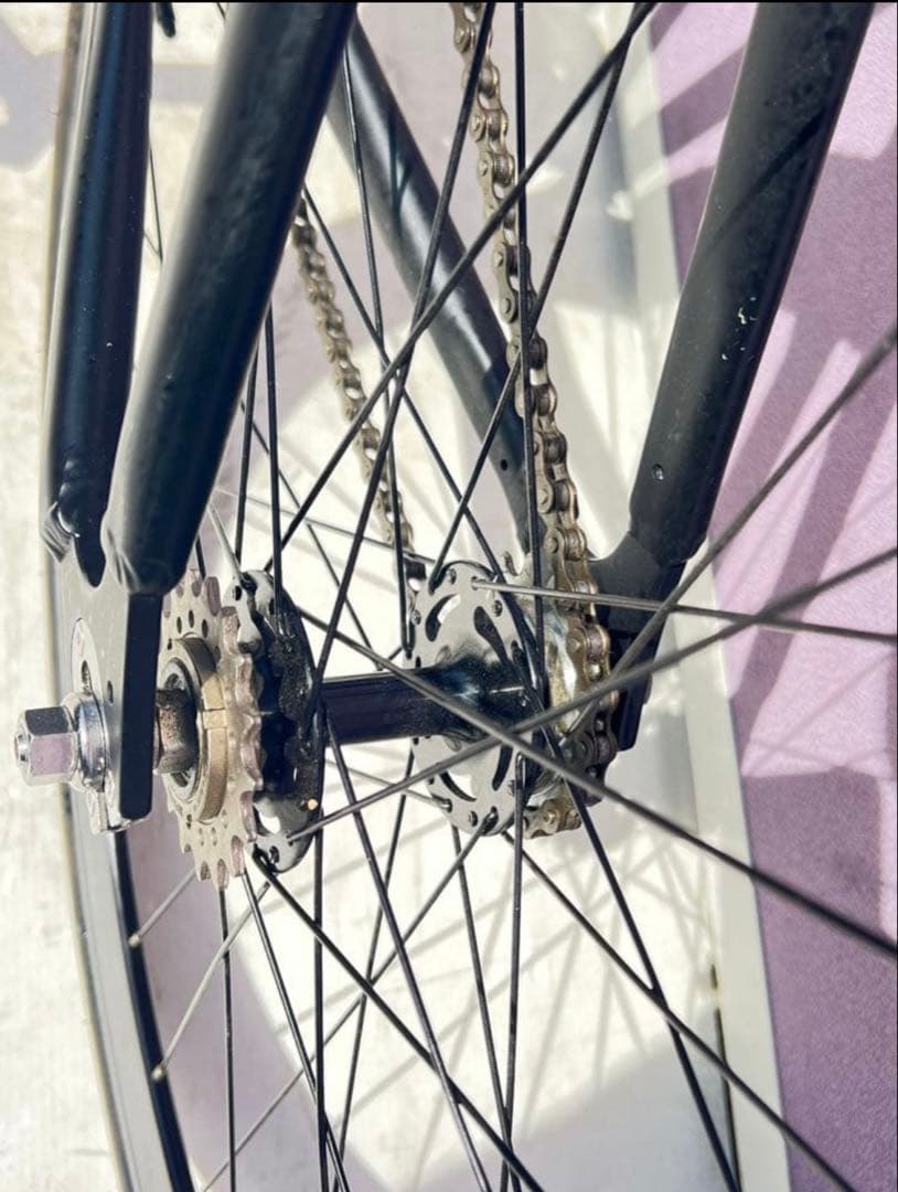 LEADER シングルスピードバイクブラック1805TR 状態良