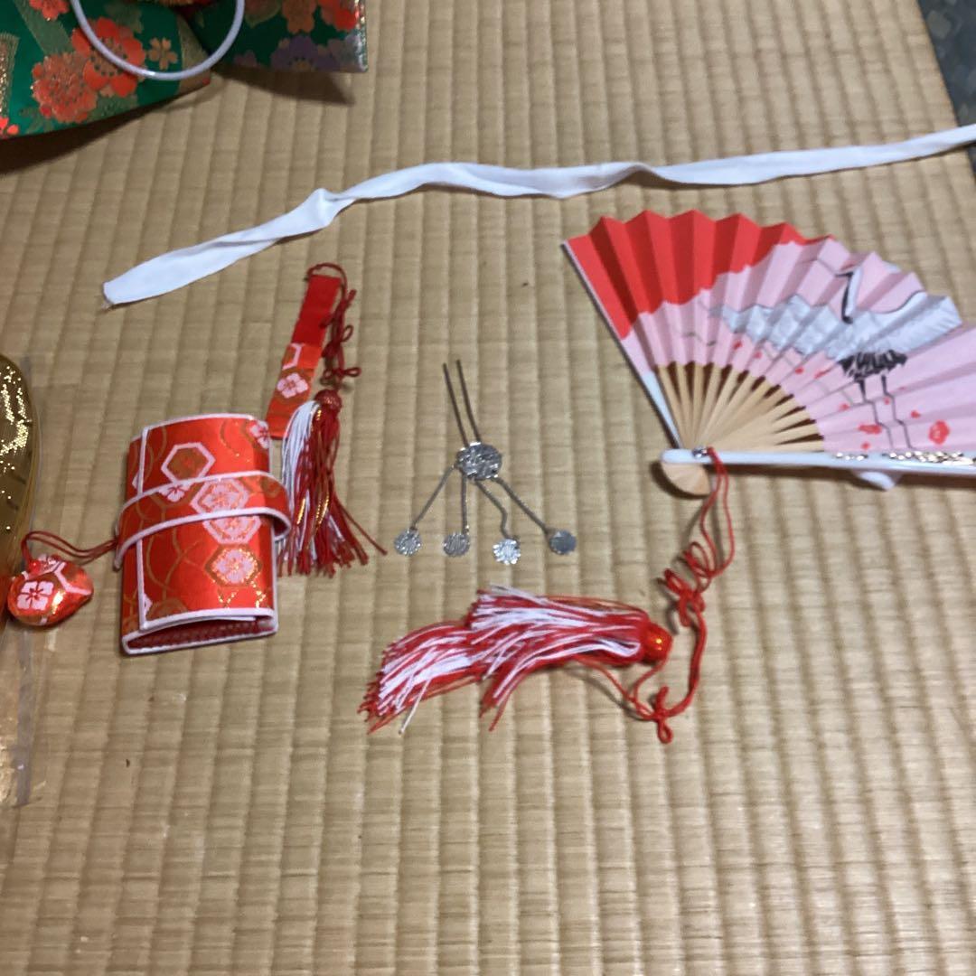 七五三小柄七里フルセット　帯幅14、5センチ　草履21センチ