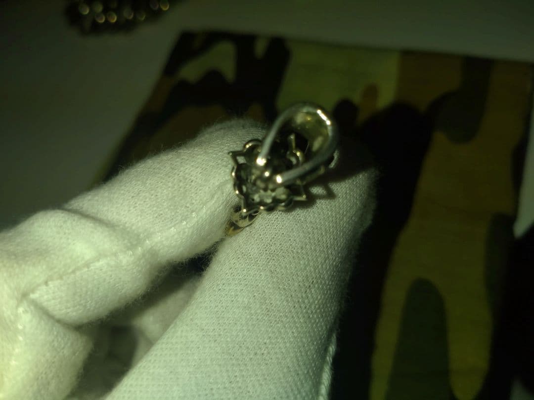 ロードキャメロット百合王冠十字トップ☆オマケ、チェーン 50cm♪シルバー925