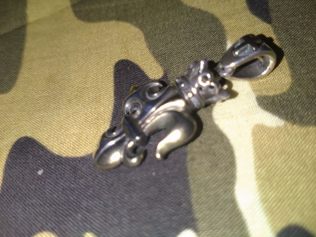 ロードキャメロット百合王冠十字トップ☆オマケ、チェーン 50cm♪シルバー925