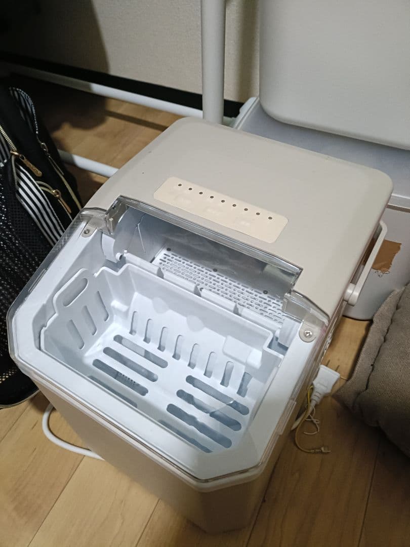 simplus 製氷機 最短6分 透明氷5サイズ調整自動洗浄 家庭用排水口付き