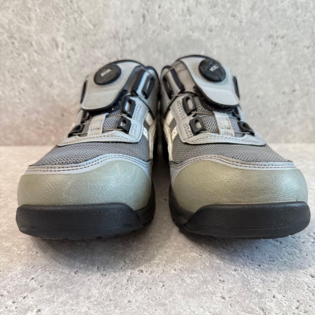 ASICS 安全靴 JSAA A種 BOA ダイヤル式 グレー 25.5cm