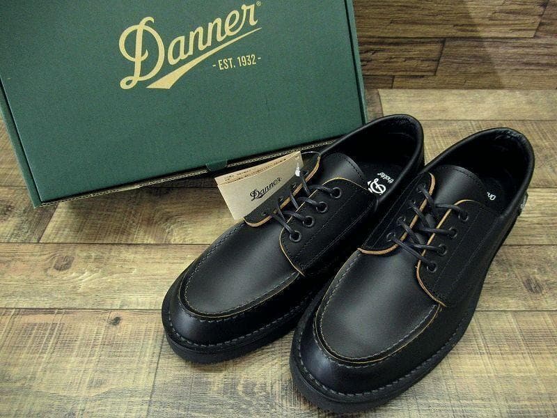 新品 ダナー ブローガン 茶芯 モカシン レザー シューズ 黒 26.0 ①