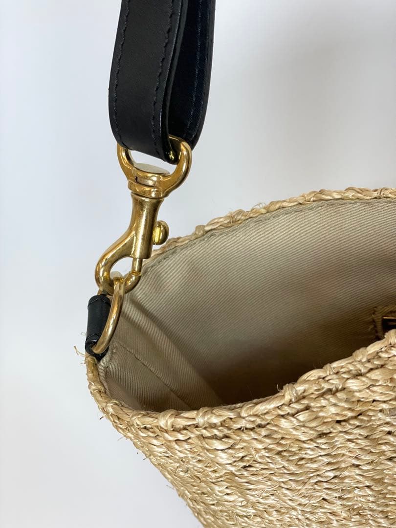 【新品未使用】ヴィオラドーロ ストロー かごバッグ