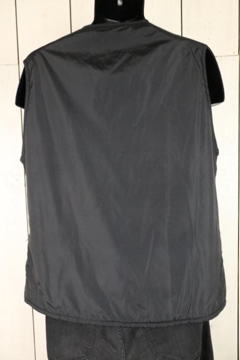クリーニング済！イタリア製【超美品】☆ジルサンダー：ベスト　ブラック48