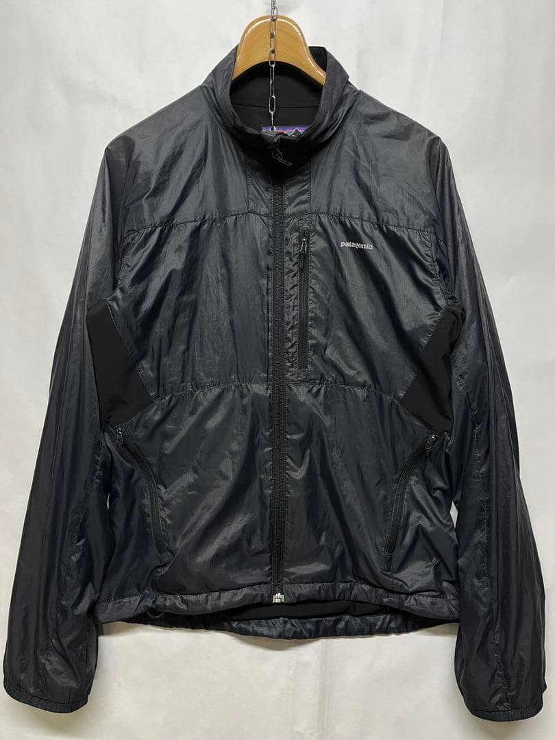 良好 パタゴニア Patagonia 裏地メッシュ ナイロンジャケット 黒 S