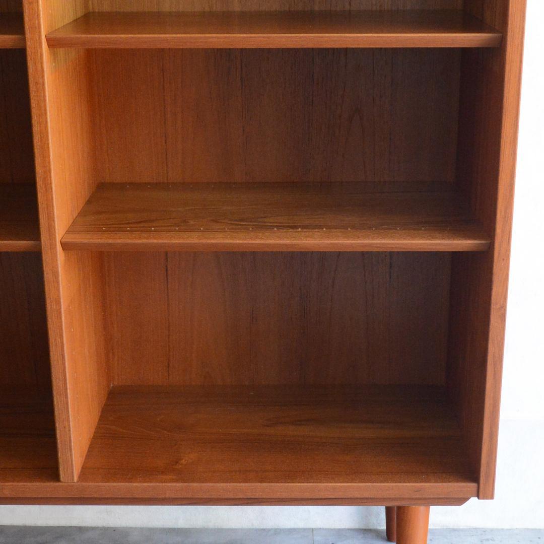 デンマーク 北欧ヴィンテージ チーク ブックシェルフ 北欧家具 ディスプレイ