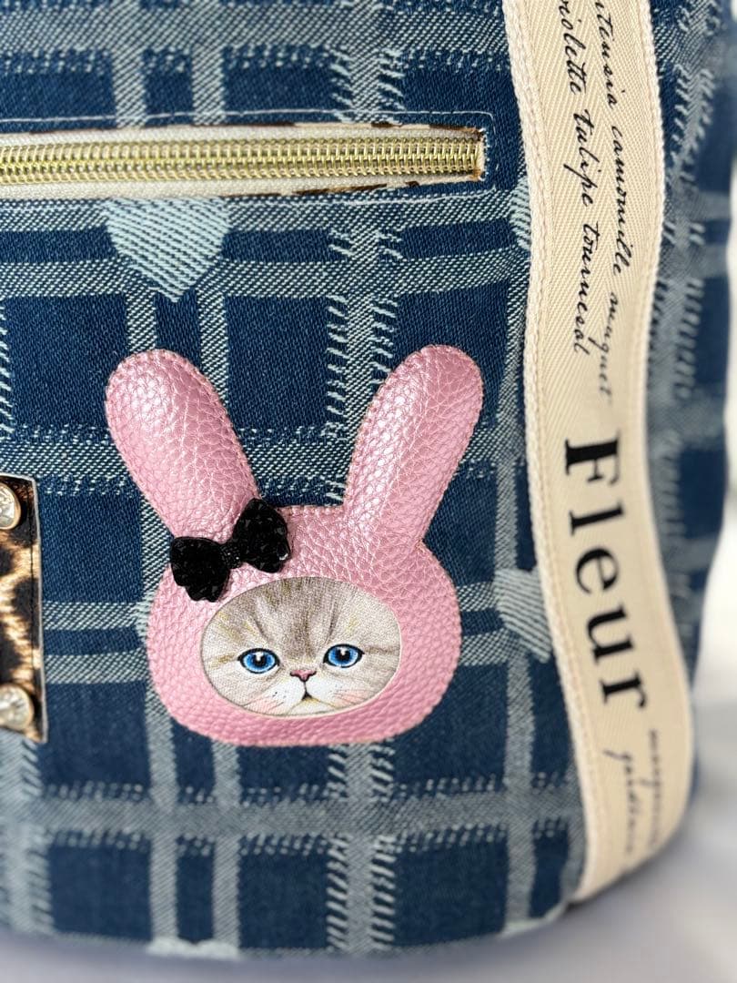 ♡*♡様 コヤンイサムチョン　うさちゃん丸底トートバッグ　ルミちゃん