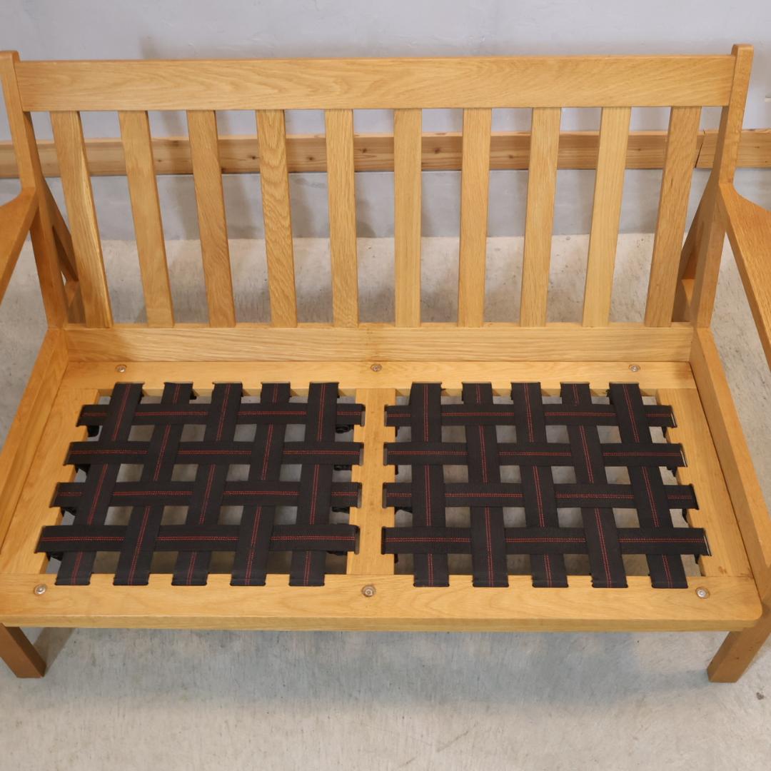 Karfカーフ Tlime+ 2seat sofa オーク材 2人掛けソファ