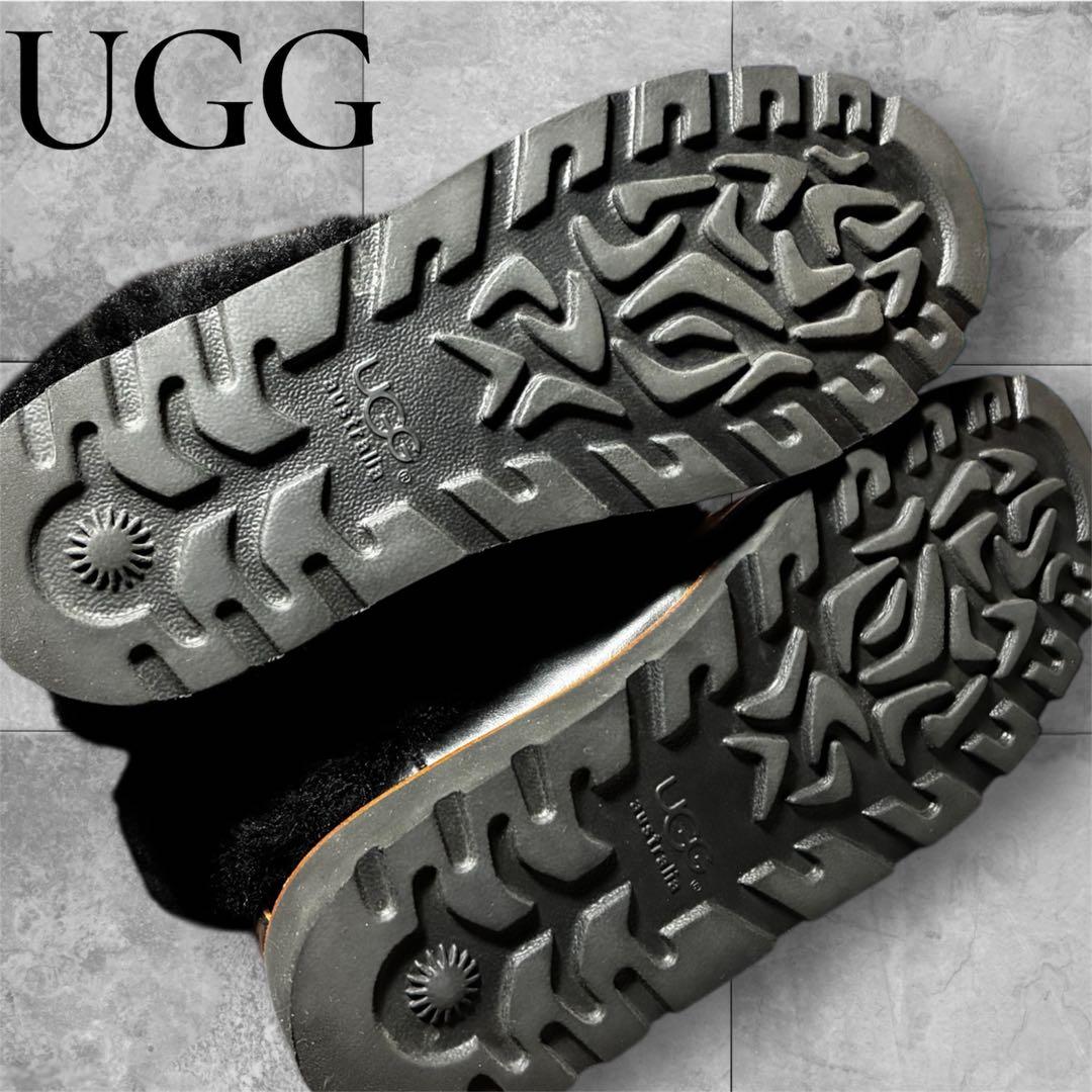 美品 UGG アグ PATTEN パッテン ムートンブーツ ワークブーツ
