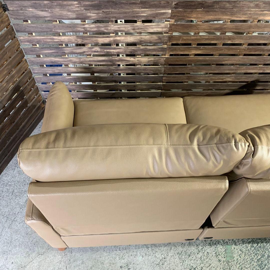 J838R YAMADA 電動リクライニングソファ モカブラウン