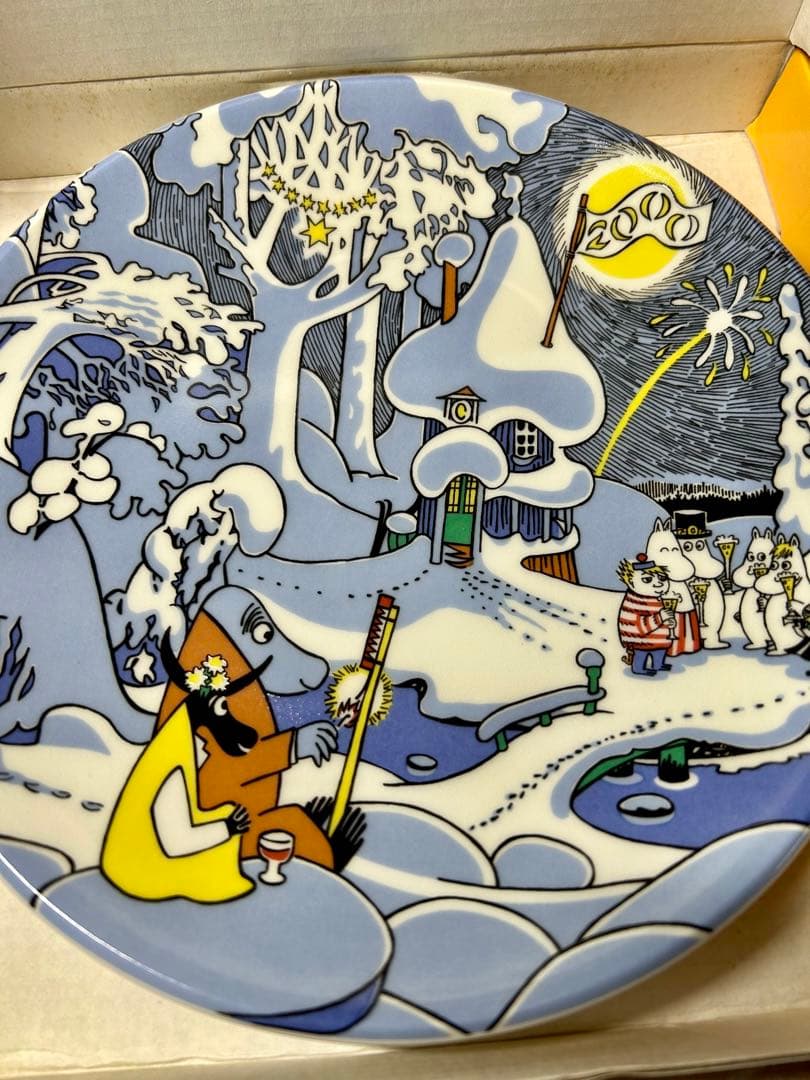 値下アラビア✴︎ムーミン ミレニアムプレート2000年限定品廃盤　新品未使用✴︎箱付