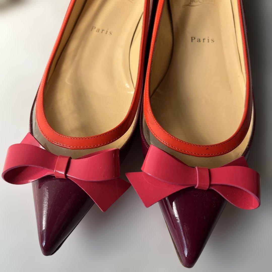 Christian Louboutin リボンパンプス