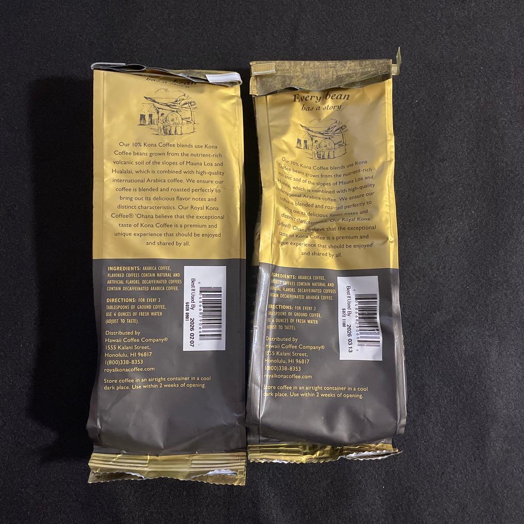  KONA coffee ロイヤル　コナコーヒー100%粉タイプ2袋