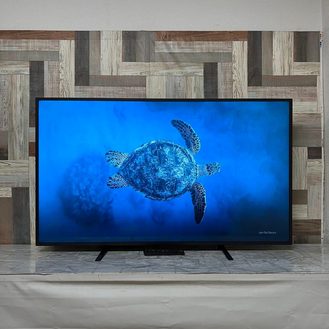 即日受渡❣️全国送料込SHARP55型4K液晶モニター、スピーカー搭載 リモコン付