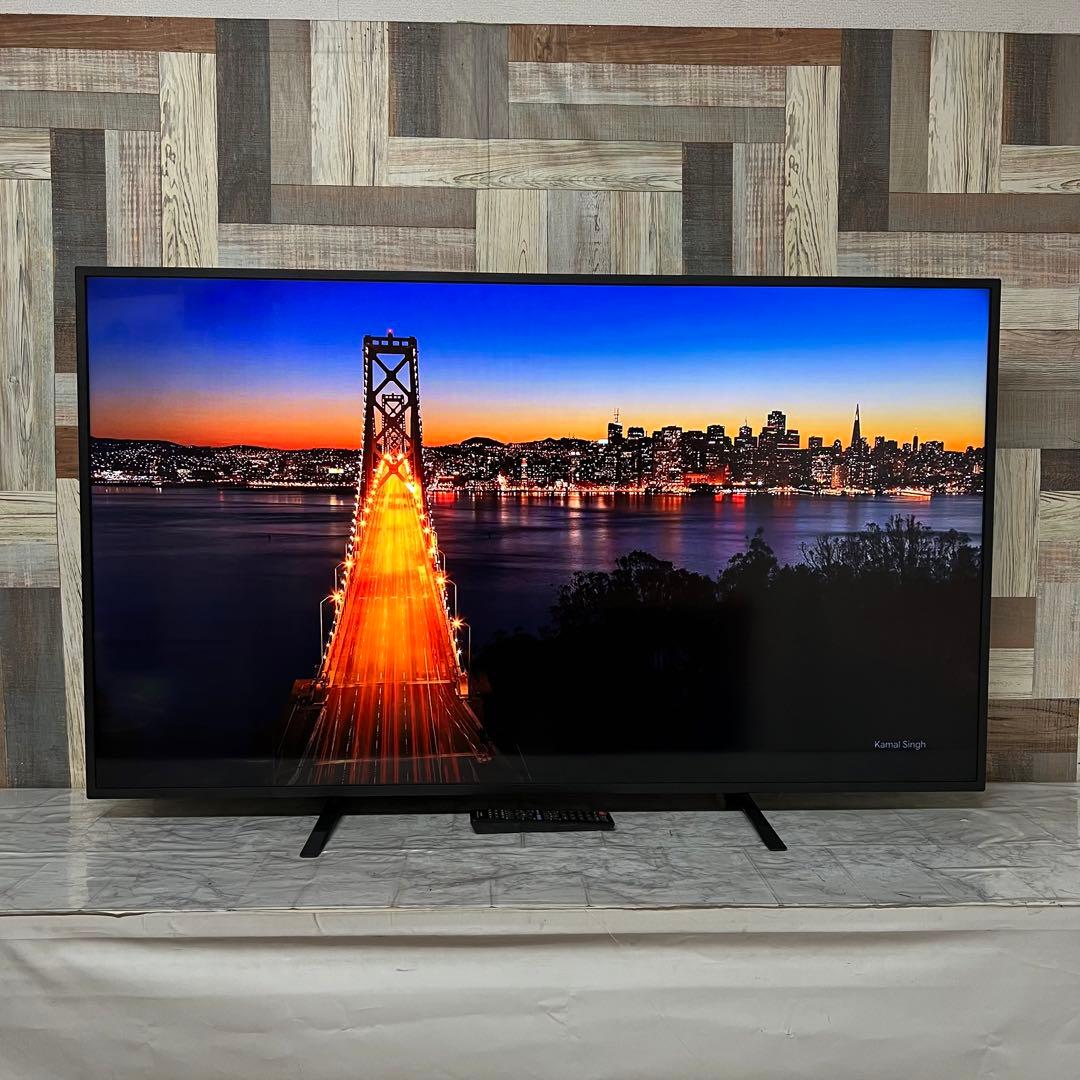 即日受渡❣️全国送料込SHARP55型4K液晶モニター、スピーカー搭載 リモコン付