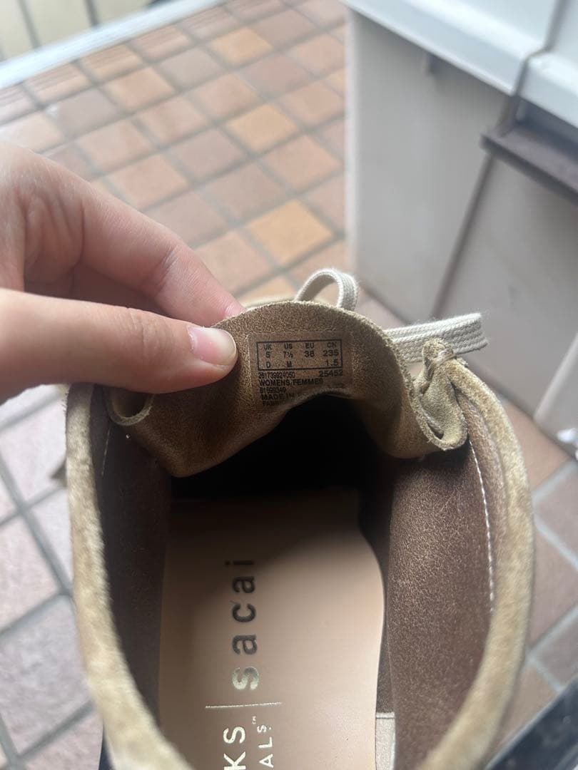 靴 sacai clarks 23SS Hybrid Wallabee Boot