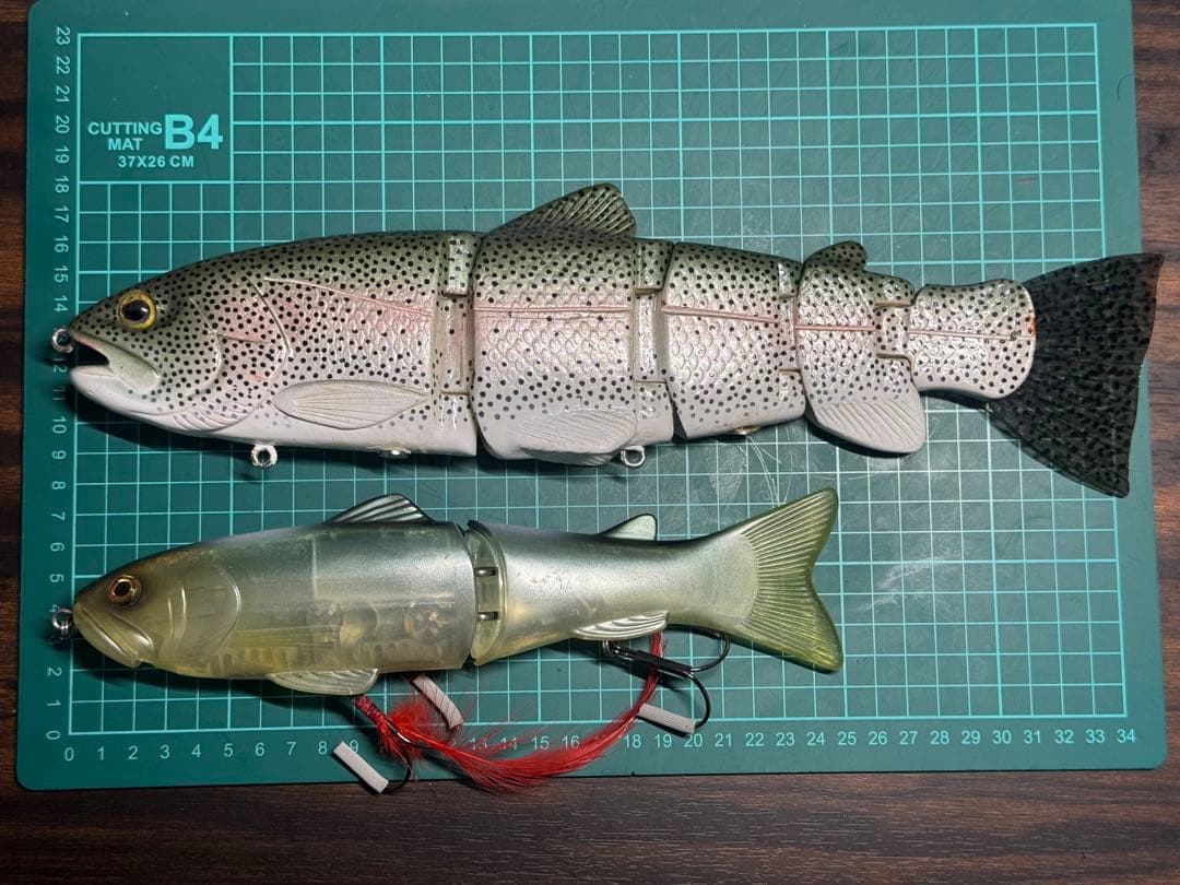 激レア Nate Bait 特注レインボートラウトベイト 12インチ