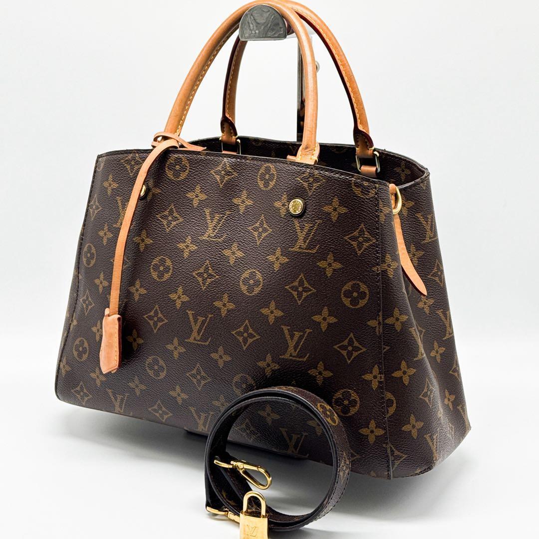 ルイヴィトン モノグラム モンテーニュ MM ハンドバッグ 鞄 ショルダーバッグ