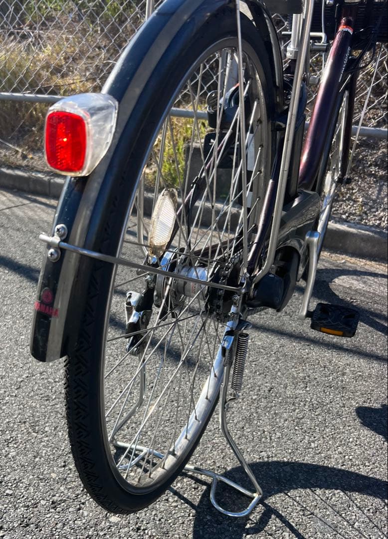 ヤマハPASナチュラ電動アシスト自転車タイヤ新品交換済26インチ整備済関東圏配送