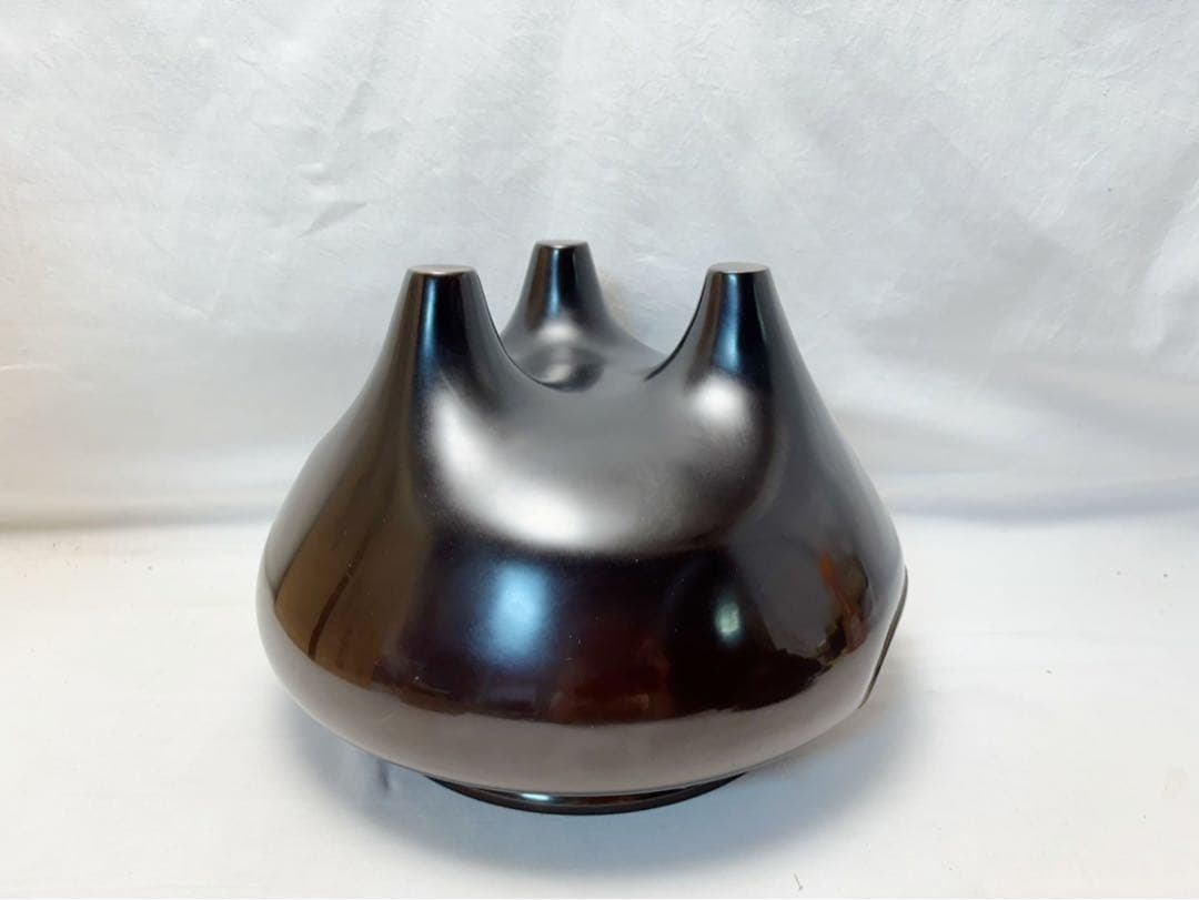 未使用 茶道具 風炉師麻生雄芳 釜師菊地政光合作 唐銅朝鮮風炉 野々田電熱器共箱