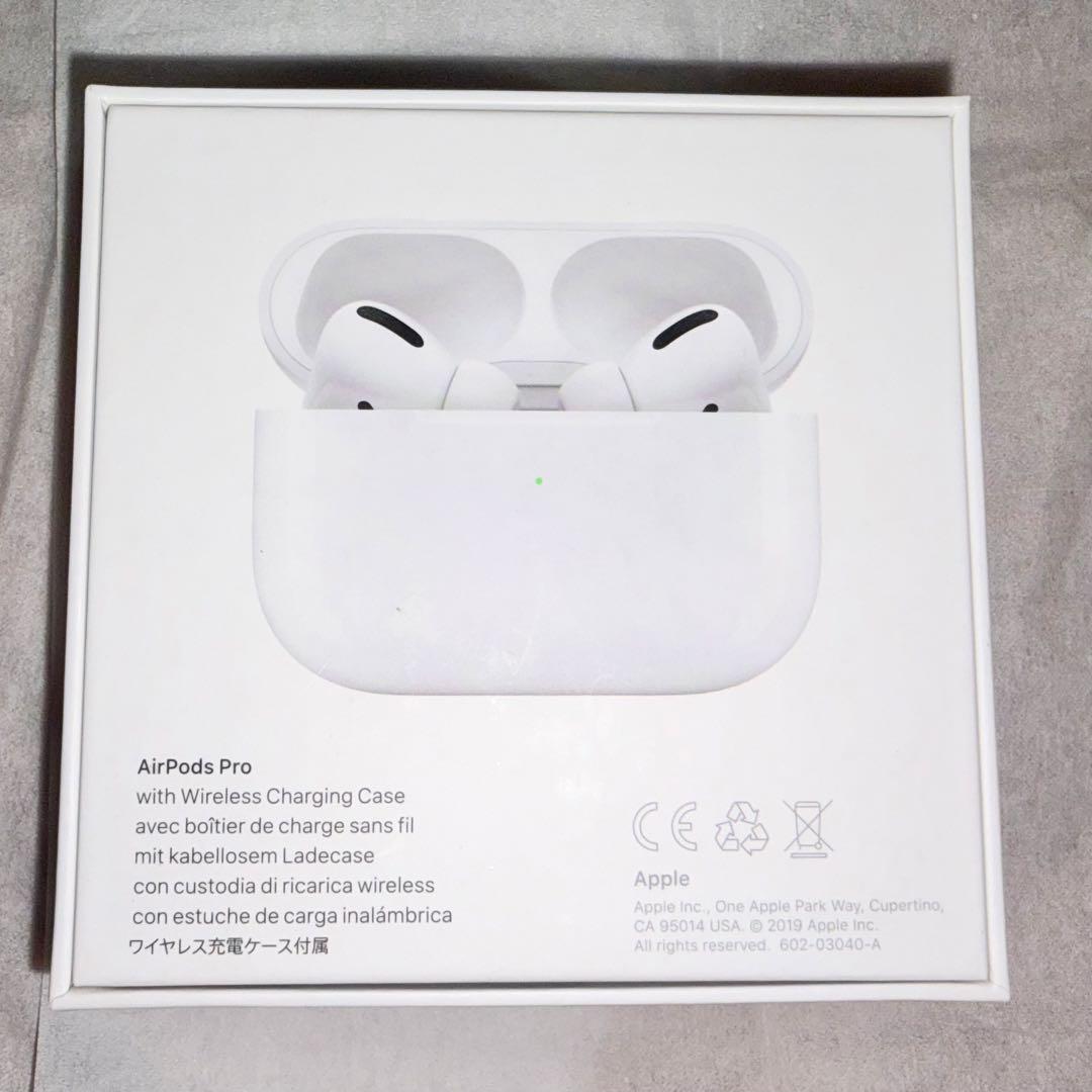 正規品　AirPods Pro ワイヤレス　ケースカバー付　本体　純正　第一世代