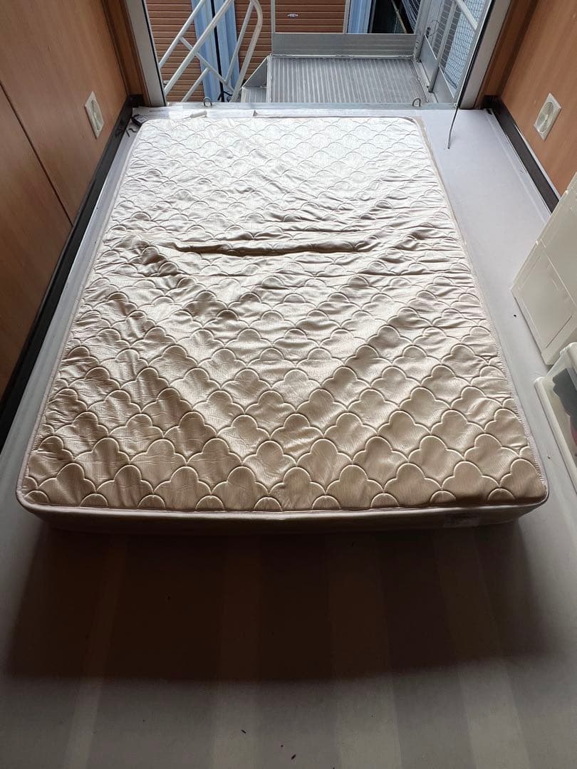 シングル スプリングマットレス ベージュ