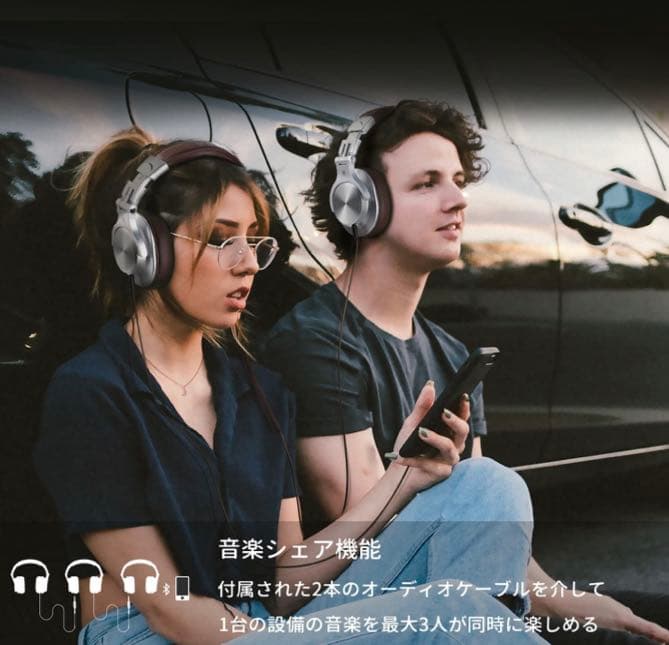 ヘッドホン Bluetooth 5.2 ワイヤレスヘッドホン 72時間再生密閉型