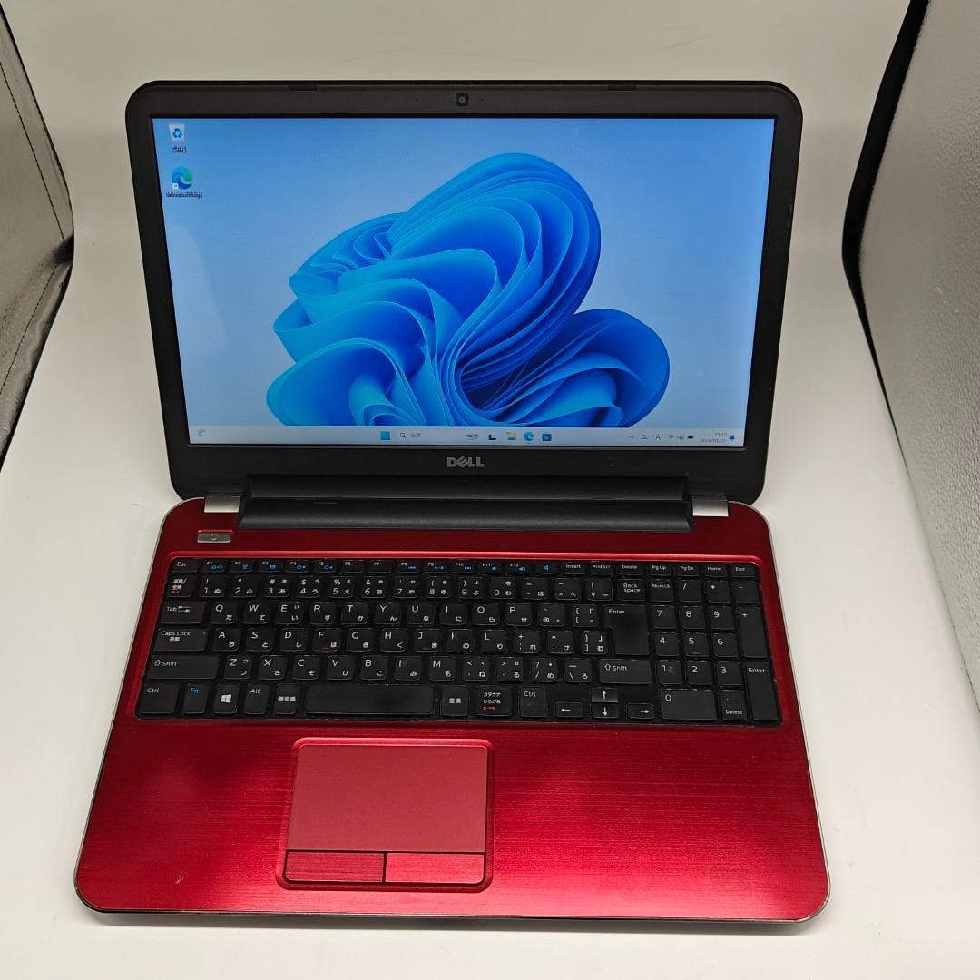 【DELL】高性能i7 SSD256GB 16GB レッド ノートPC