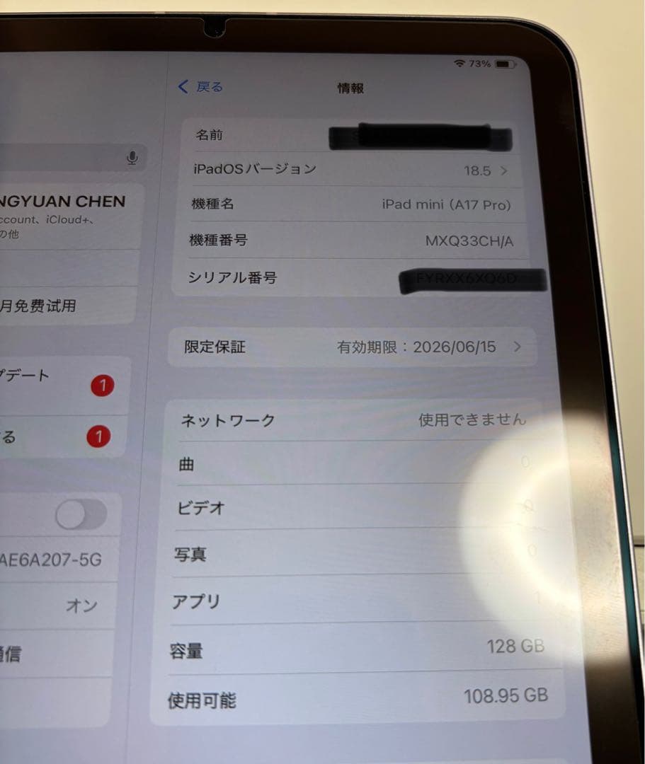 i padmini a17pro 128GB セルラー　パープル