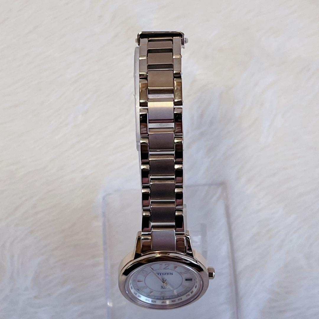 【美品】 シチズン xC クロスシー エコドライブ電波時計 レディース腕時計