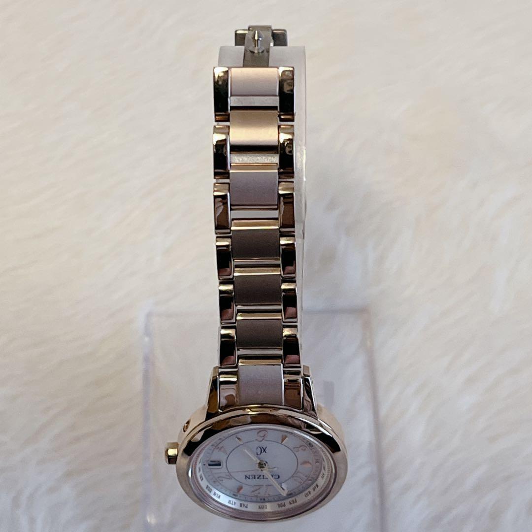 【美品】 シチズン xC クロスシー エコドライブ電波時計 レディース腕時計