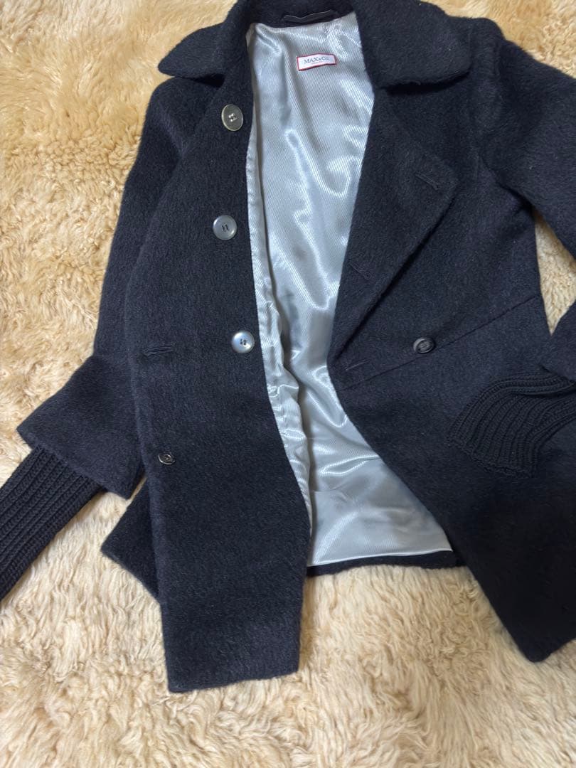 マックスマーラ　超美品　アルパカウールコート ダブルブレスト　38