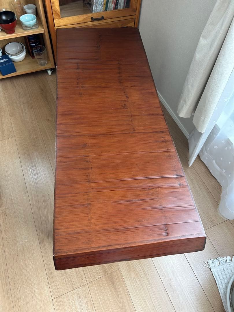 【美品】アジアン　バンブー　ベンチ　送料込み