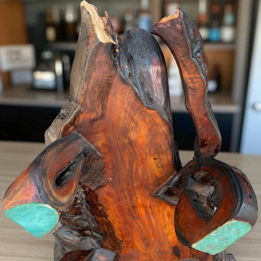 一点物❣️送料無料✨天然木 無垢 一枚板 座卓 アート家具 128cm 和モダン