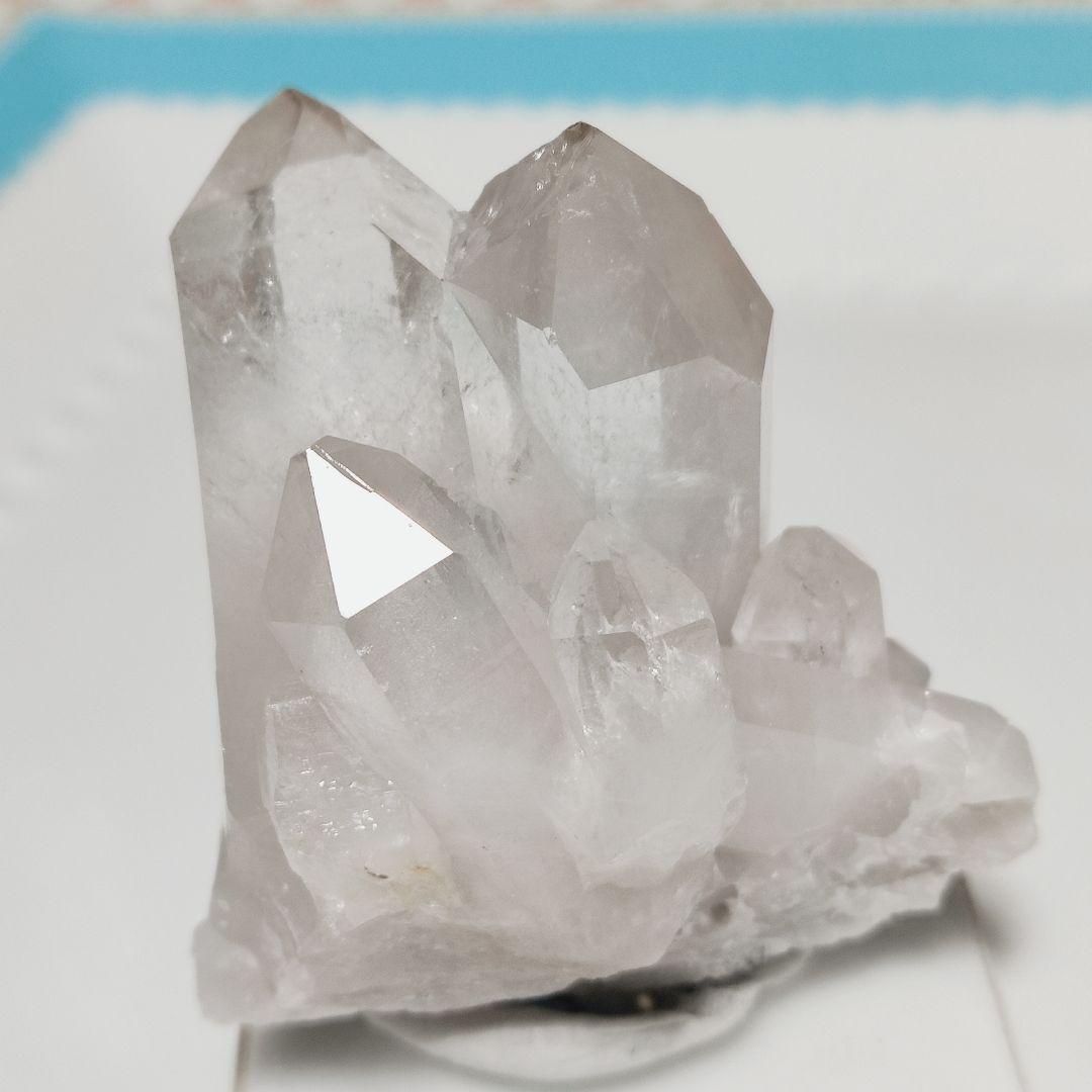 パワーストーン　天然石　水晶　クラスター　レインボー入り　101g　No.290