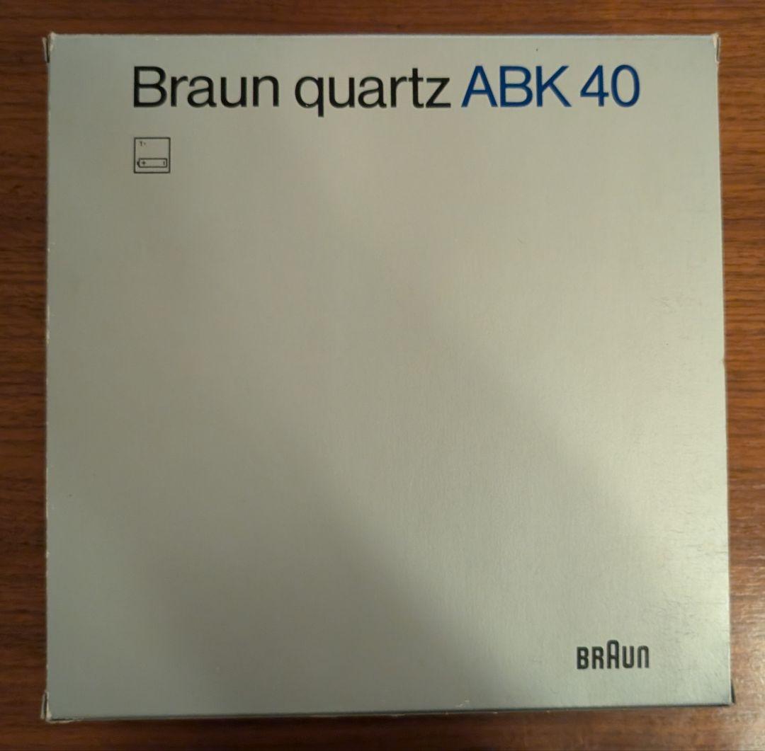 【未使用新品】 BRAUN ABK40 type 4823 MOMA