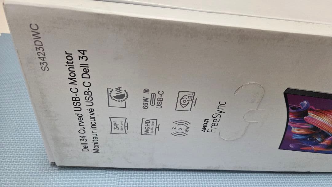 Dell S3423DWC 34インチ 曲面 USB-Cモニター