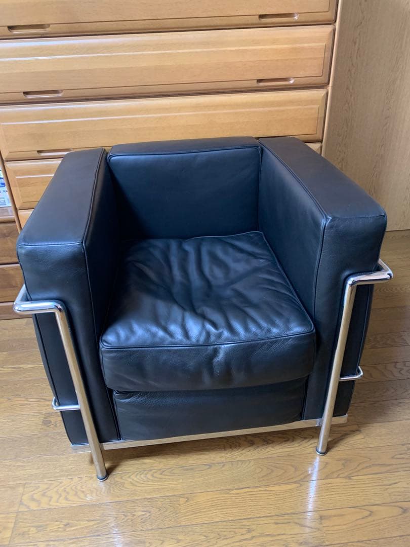 【極美品】コルビジェ LC2 シングルソファ