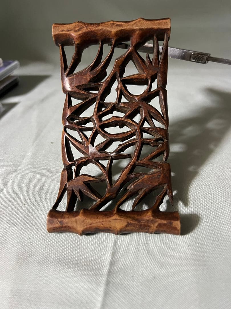 木製 墨置 細工