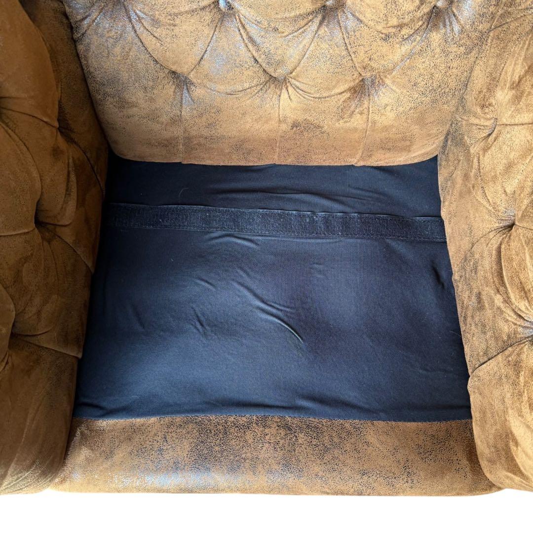 HR641 VINCENT コンパクトチェスターフィールド シングルソファ