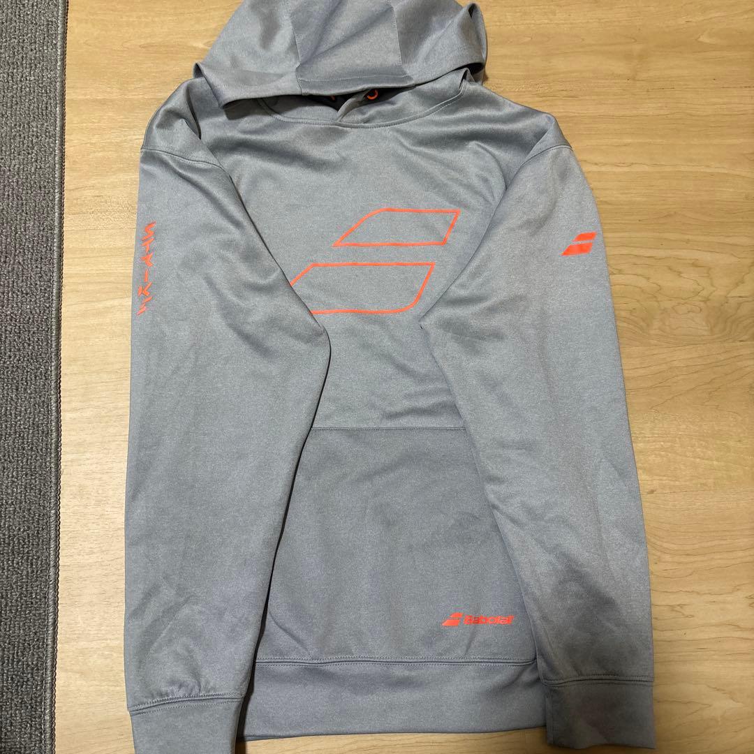 Babolat バボラ パーカー グレー オレンジ XL スポーツ未使用
