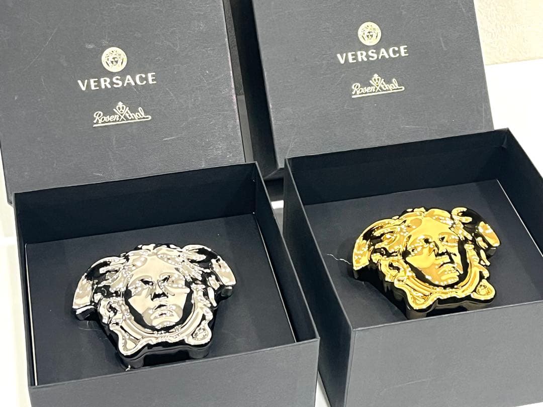 f142 美品　希少　ヴェルサーチ×ローゼンタール　コラボ　メデューサ　オブジェ
