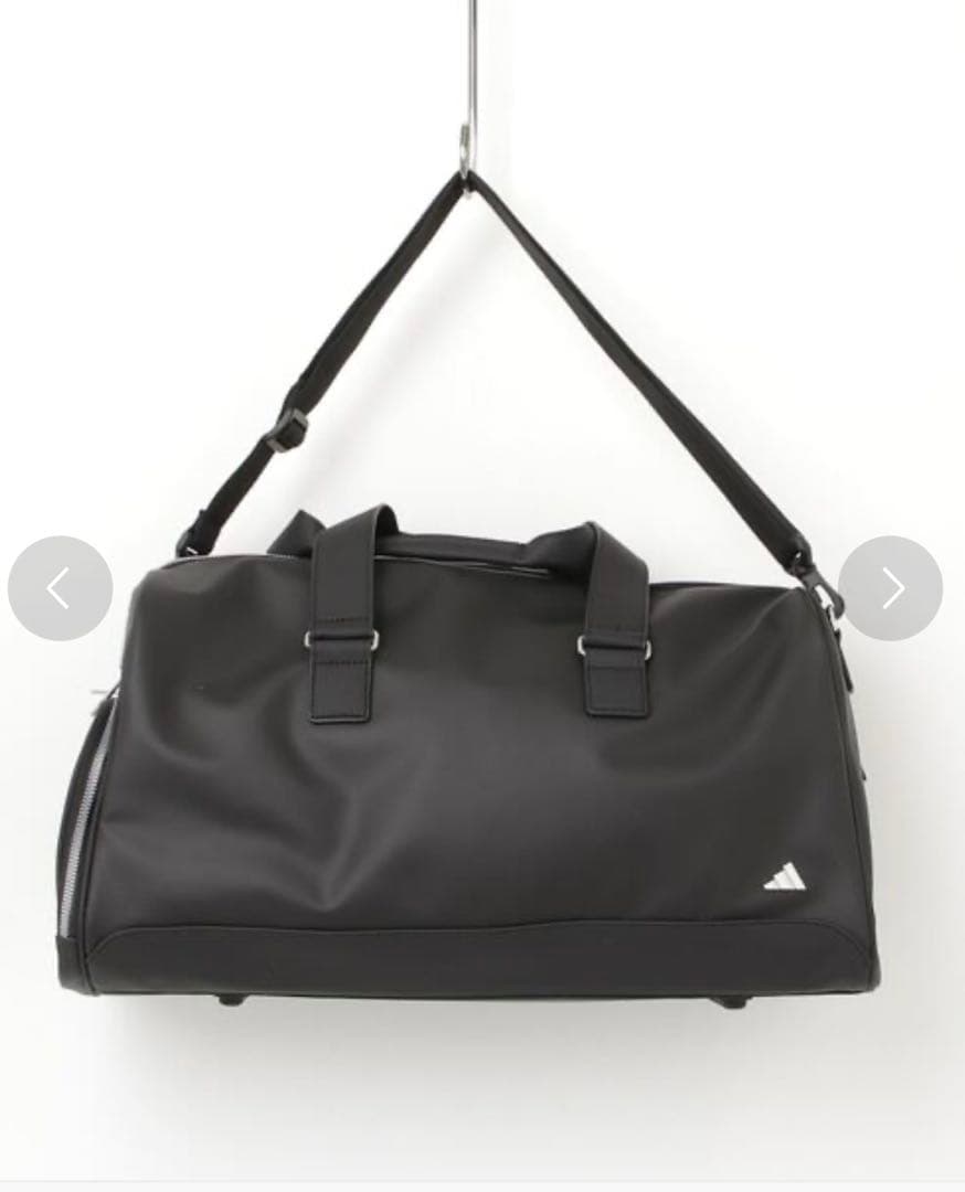 美品　合成皮革　adidas ボストンバッグ