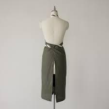 【新品未開封】滝沢眞規子さん タキマキ エプロンとキッチンクロス カーキ