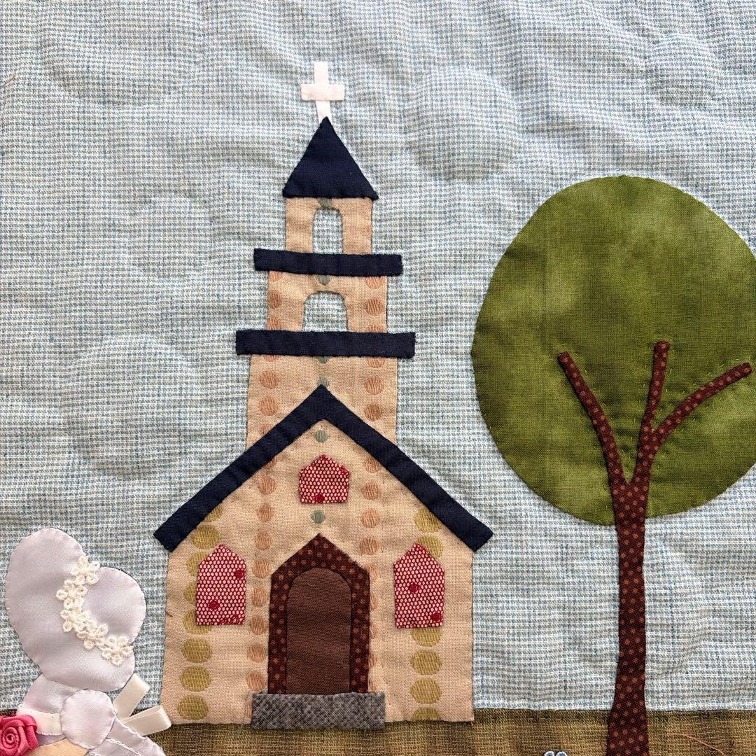 パッチワークタペストリー　スーちゃん　キルト