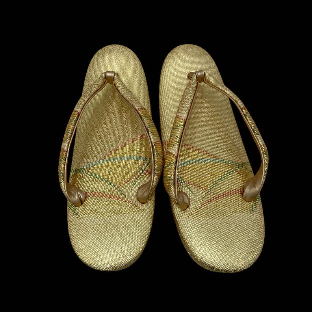 こぱとん2点おまとめ和装✨和装草履バッグセット 訪問着留袖　芝文　金糸