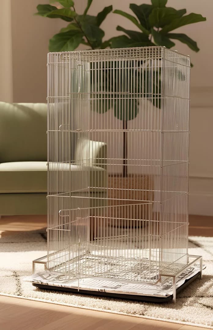 美品！フクロモモンガのゲージ〜オモチャまで飼育セット一式